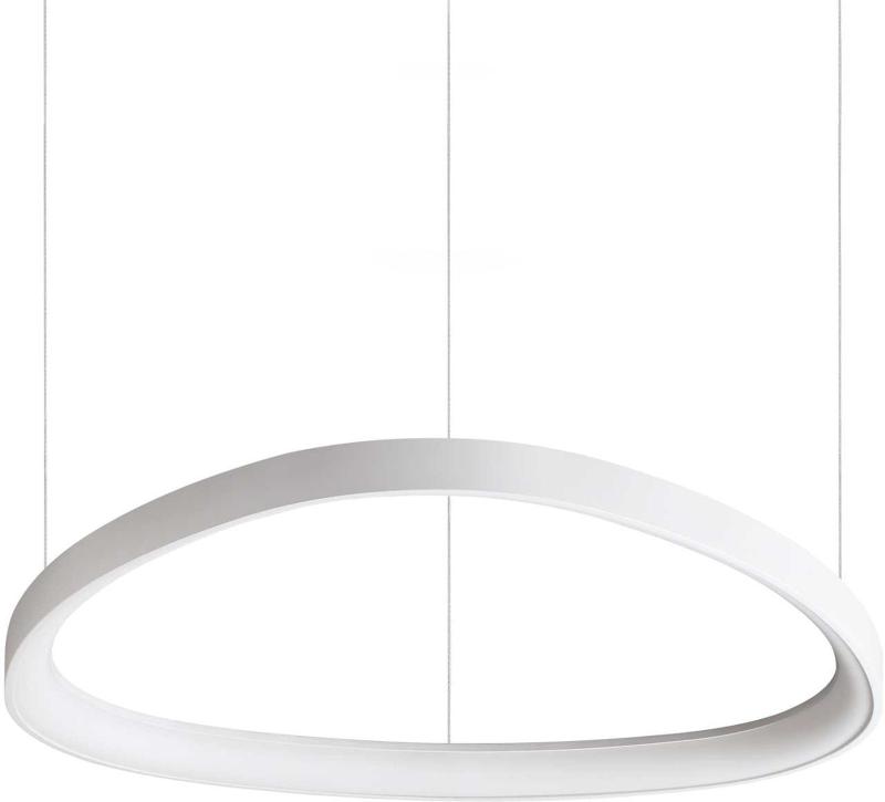 Elegant Gemini Pendel Lampe i Hvid Metal og Plast