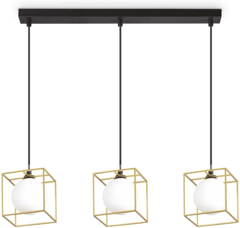 Lingotto Pendel Lampe i Messing og Glas - Elegant Design