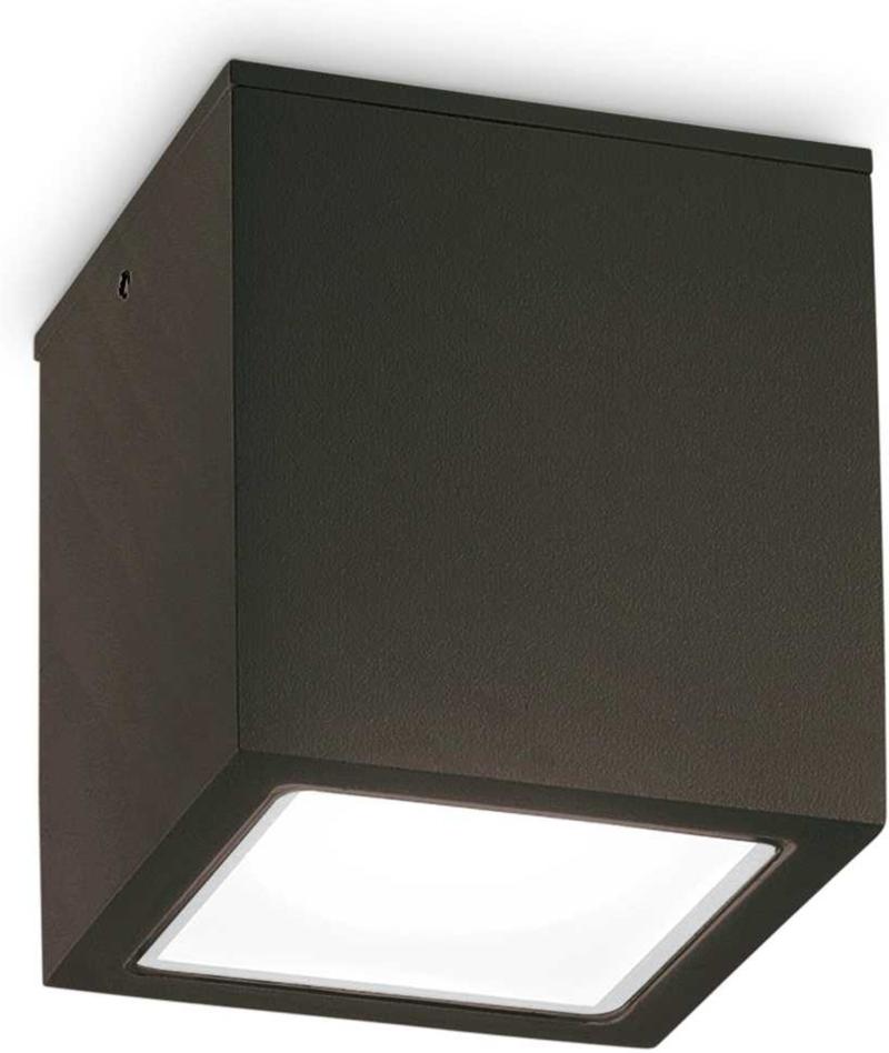 Techo Udendørs Loftlampe i Sort Metal og Glas
