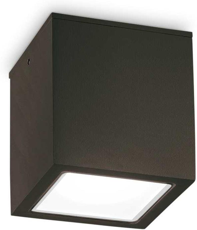Techo Udendørs Loftslampe i Sort Metal og Glas