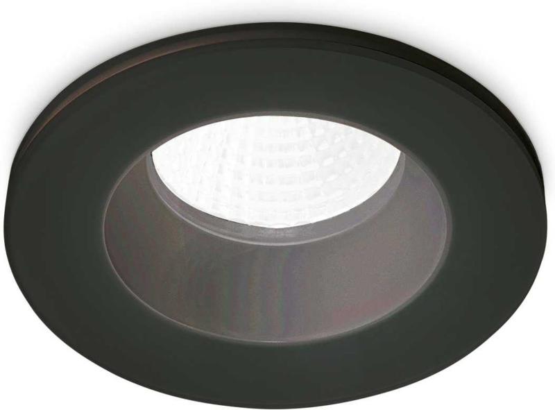 Room-65 Indbygningslampe 8W LED i Sort Aluminium