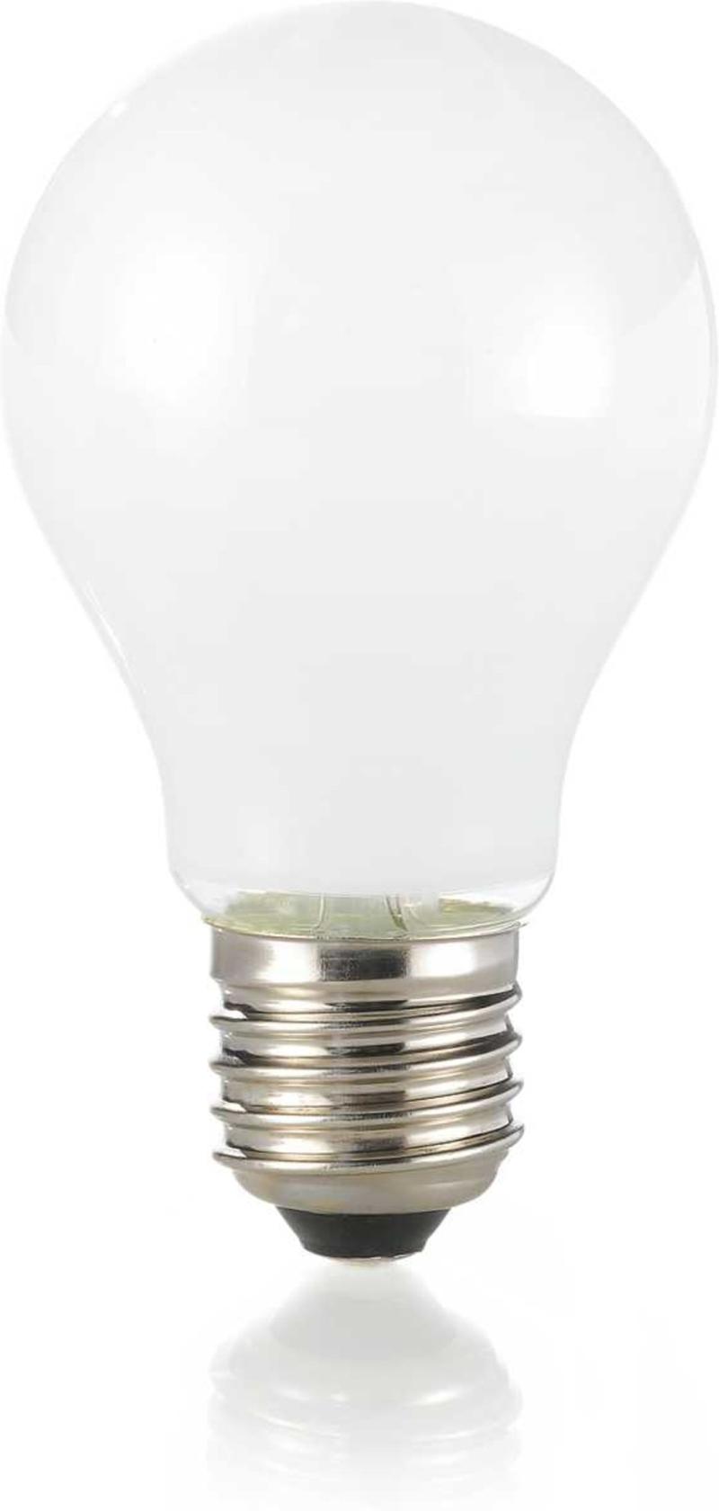 E27 8W Hvid Glas Lyspære - Elegant Belysningstilbehør