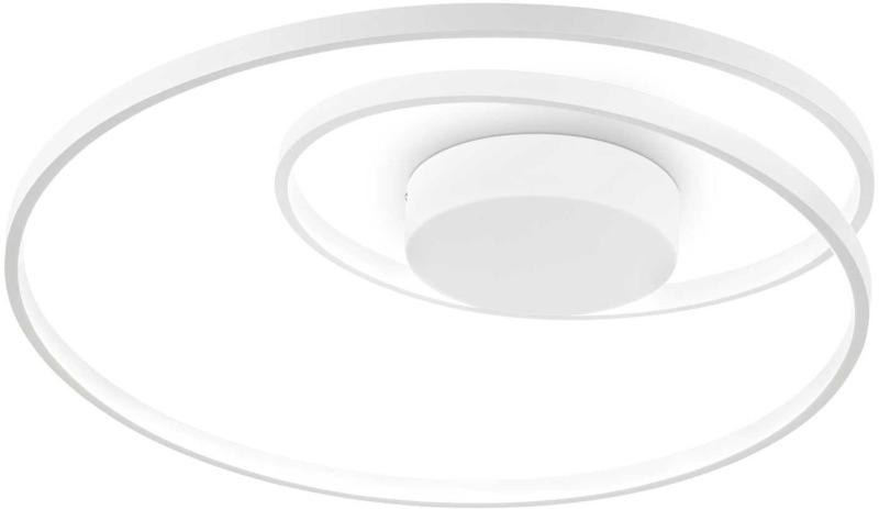 Elegant Loftslampe i Hvid Metal - 49W LED Belysning