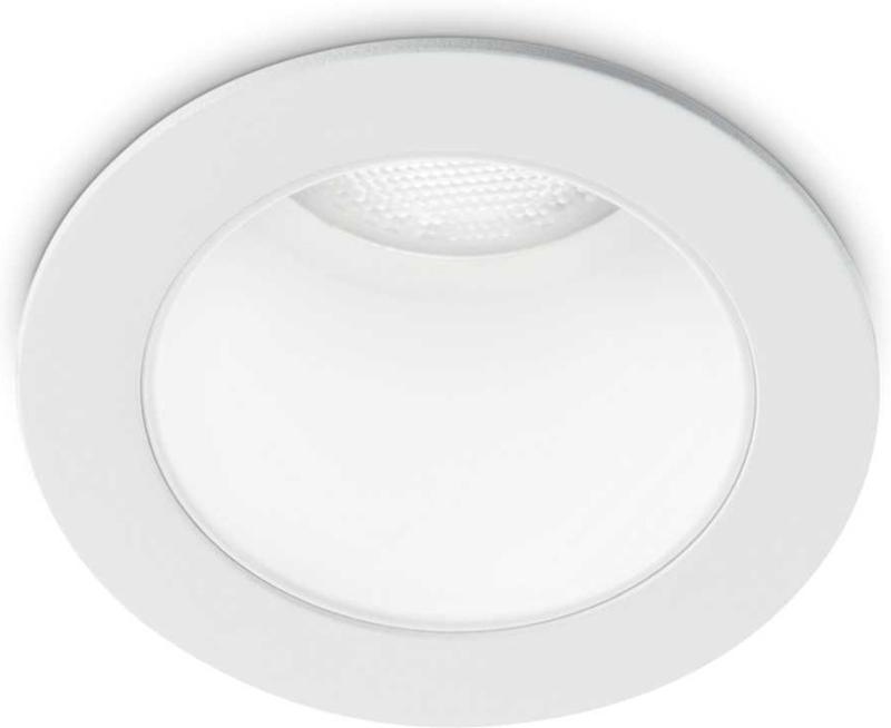Quark Indbygningslampe 8W LED Hvid/Sort Aluminium