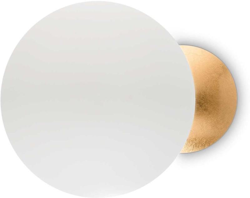 Eclissi Væglampe i Guld og Hvid - Elegant Belysning
