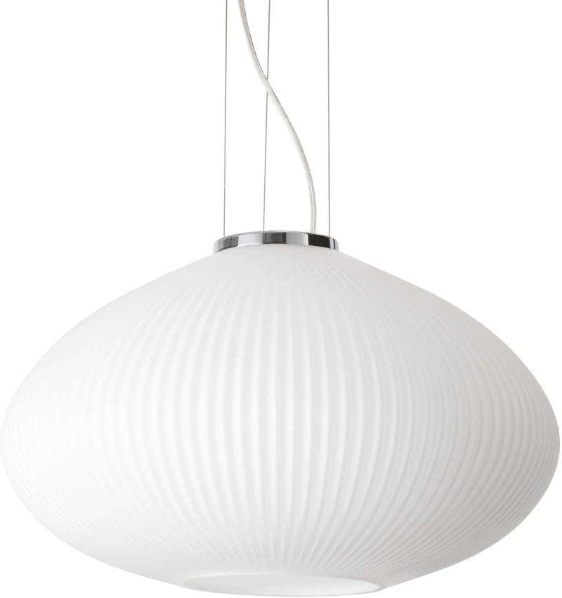 Plisse Pendel Lampe i Krom - Elegant Belysning til Hjemmet
