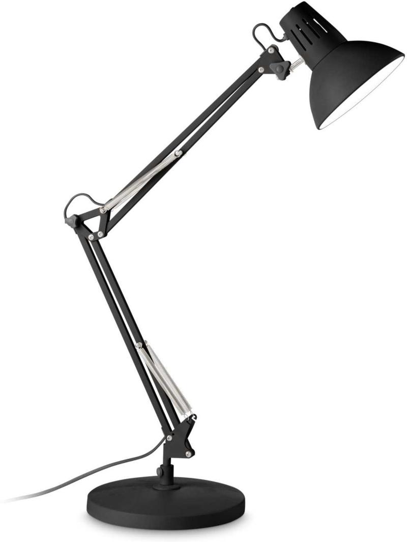 Wally Bordlampe i Sort Metal - Elegant Belysning til Hjemmet