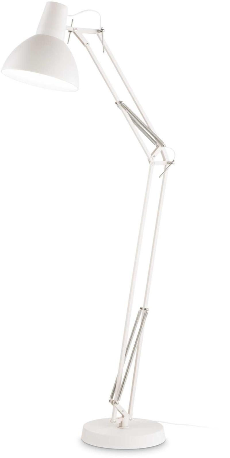 Wally Gulvlampe i Hvid Metal - Elegant Belysning til Hjemmet