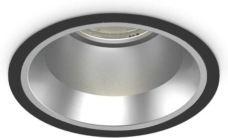 Elegant Indbygningslampe 28W LED Sort Aluminium 4000K