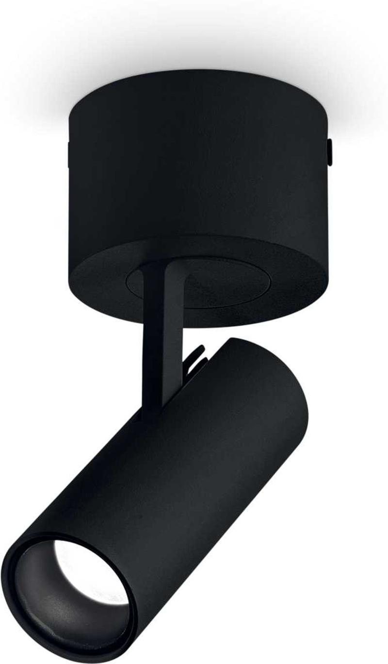 Play Loftslampe Led 7w Led Sort Hvid Aluminium Metal ø60xh140mm