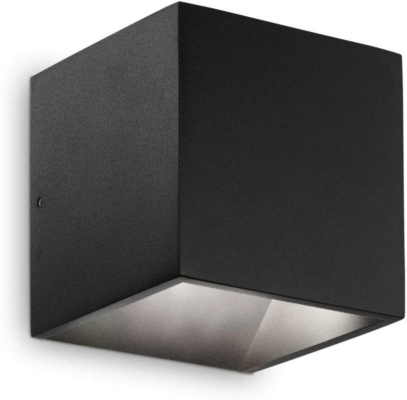 Rubik Udendørs Væglampe Led 9w Led Sort 3000 Kelvin Aluminium Metal L100xh100xb100mm