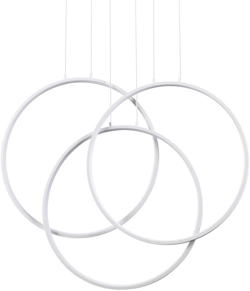 Elegant Frame Pendel Lampe i Hvid Aluminium - Max 1200mm