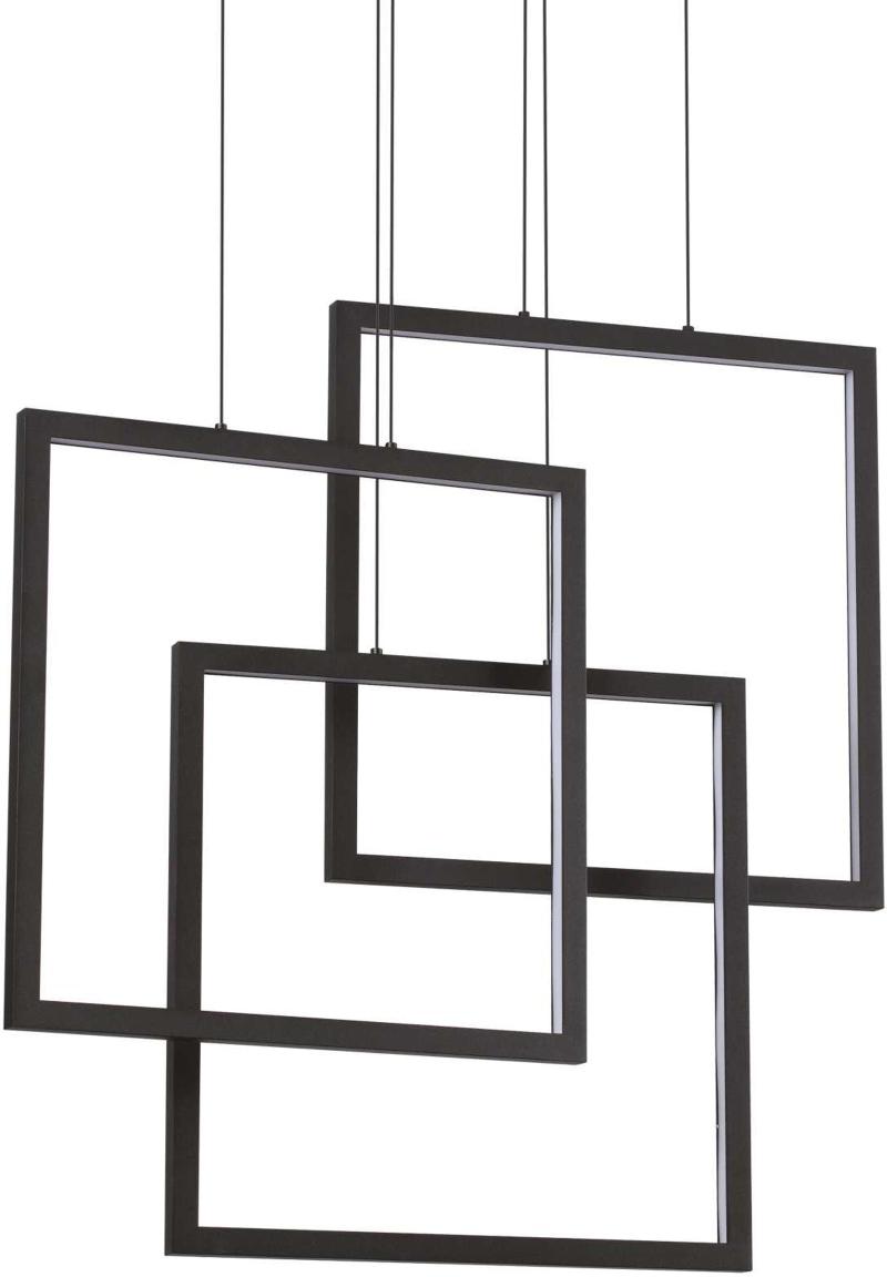 Elegant Frame Pendel Lampe i Sort Aluminium - 80W LED