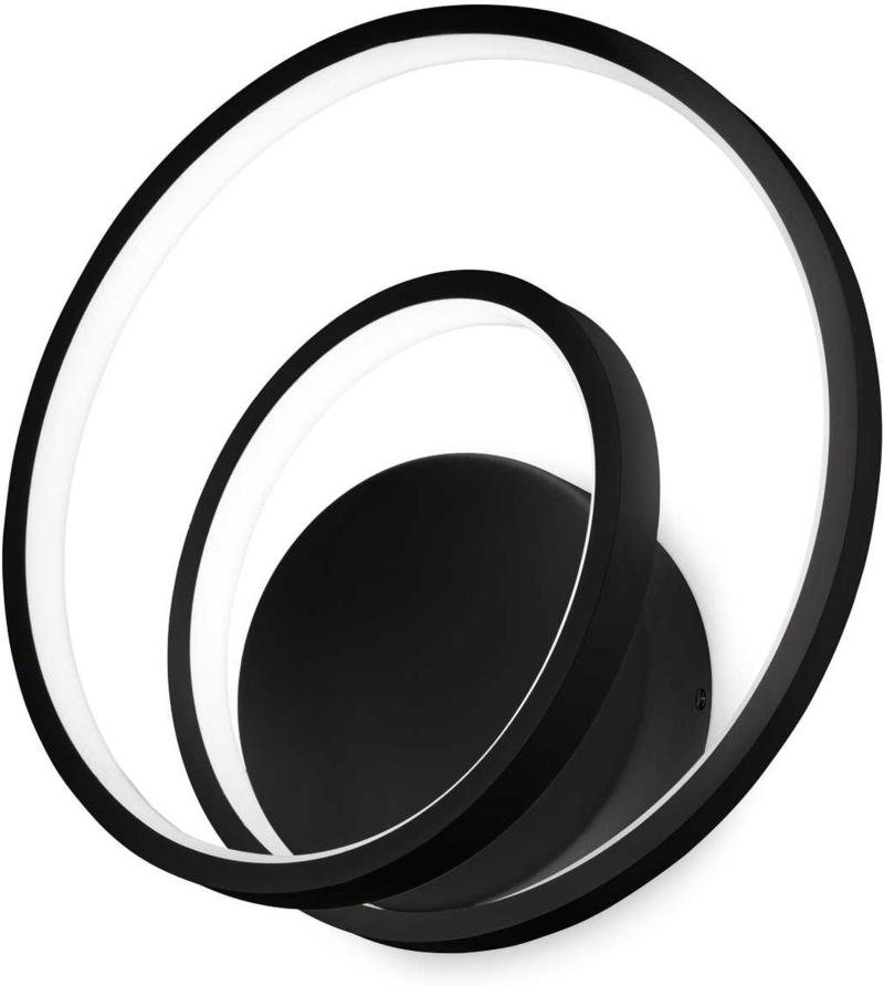 Elegant Oz Væglampe i Sort Metal og Plast - 30W LED