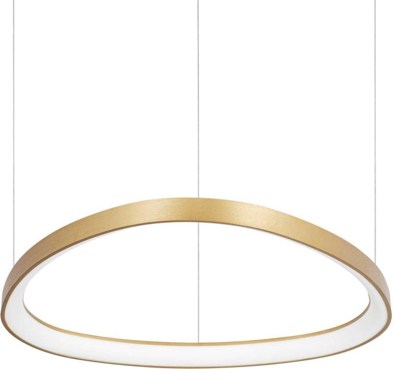 Gemini Pendel Lampe Led 48w Led Messing Metal Plast L610xhmin185 Max1515xb610mm