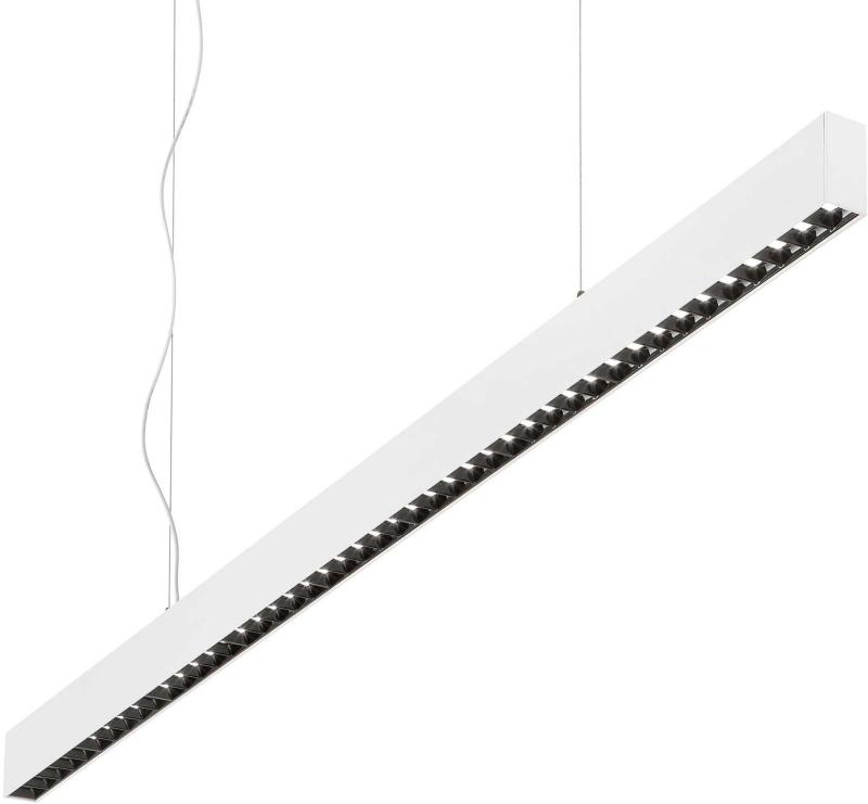 Elegant Hængelampe 30W LED Hvid 4000K - Kontorbelysning