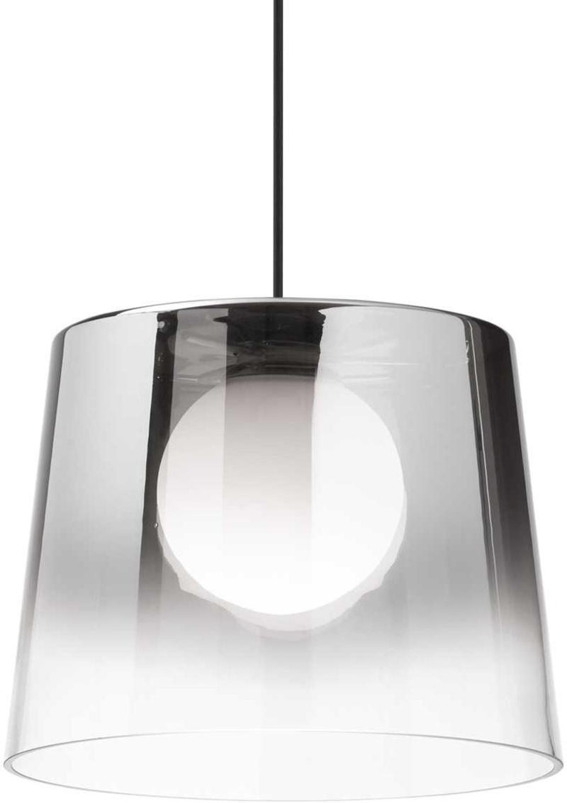Fade Pendel Lampe i Krom og Sort - Elegant Belysning