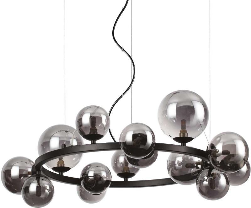 Perlage  Pendel Lampe  G9 Max 14   15w  G9  Sort  Metal  Glas  ø850xhmin400 Max2490mm