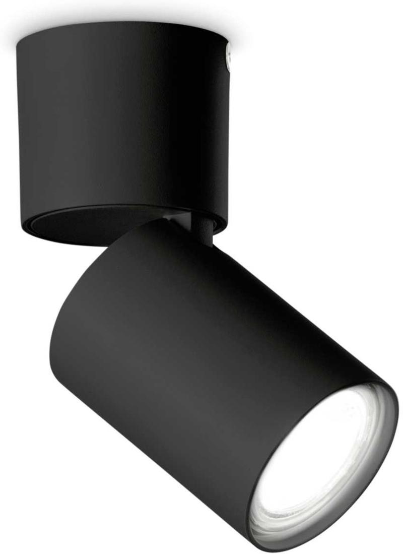 Toby  Loftslampe  Gu10 Max     35w  Gu10  Sort  Metal  ø58xh130mm