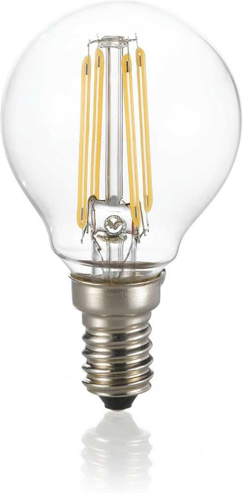 E14 4W Gennemsigtig Lyspære - 420 Lumen, 3000 Kelvin