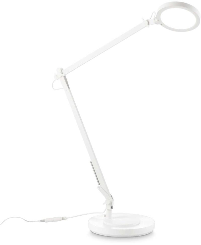 Futura Bordlampe i Hvid Aluminium - Elegant Belysning