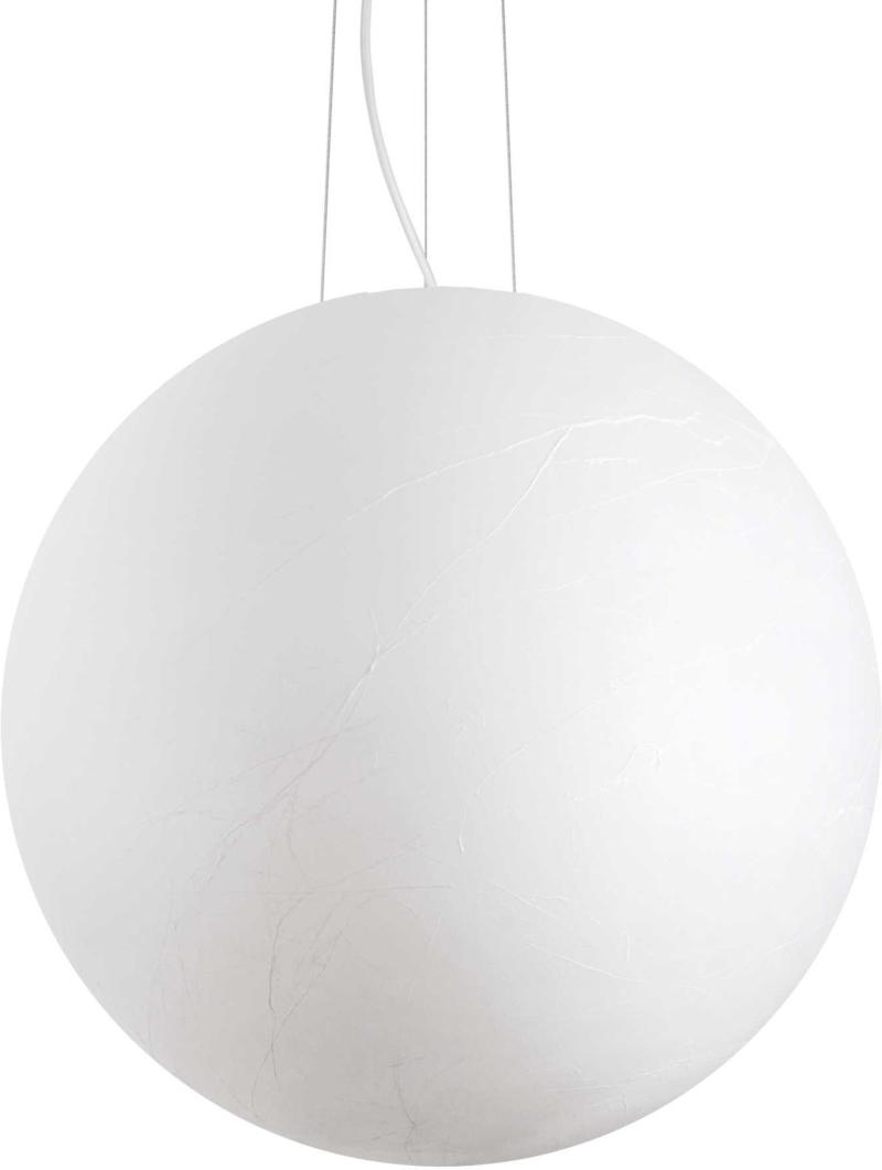 Elegant Carta Pendel Lampe i Hvid Metal og Glas