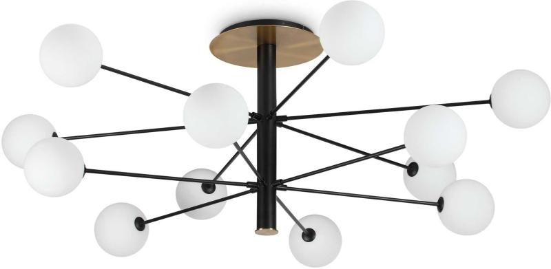 Cosmopolitan Loftlampe i Sort Metal og Glas - Elegance til Hjemmet