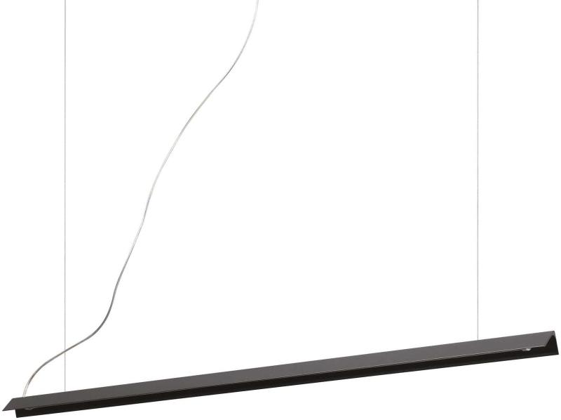 Elegant V-line Pendel Lampe i Sort Metal og Aluminium