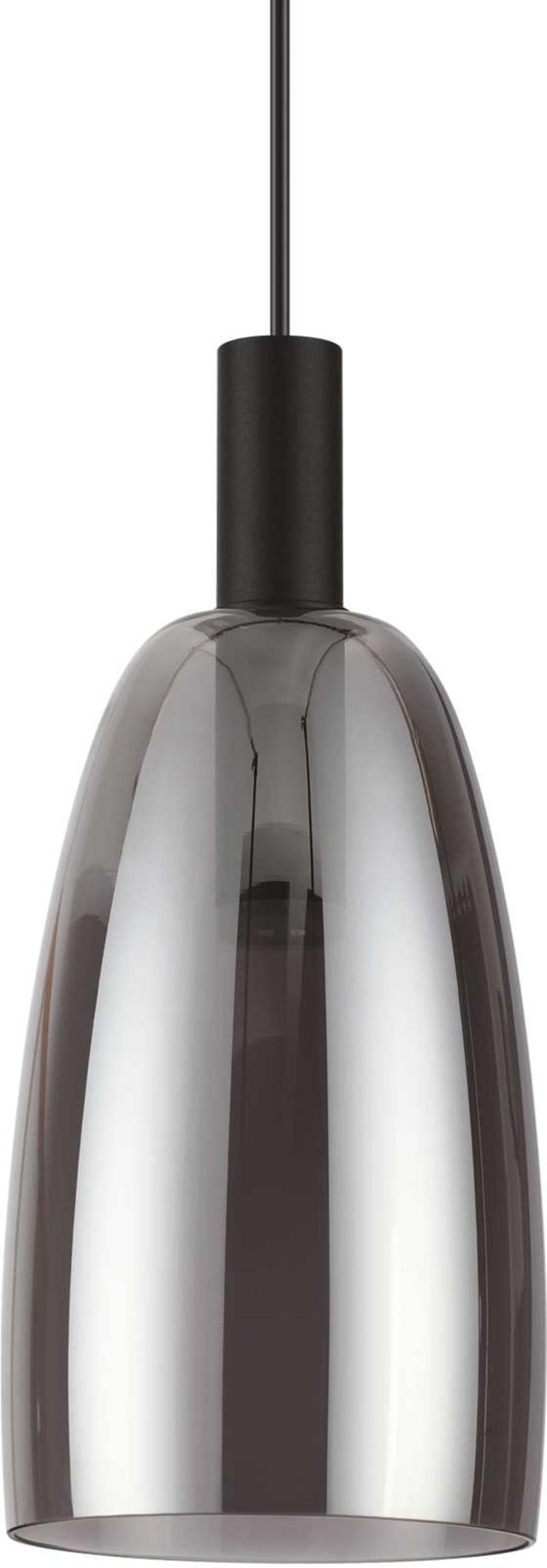 Coco Pendel Lampe - Elegant Røg Sort Metal & Glas 7W LED