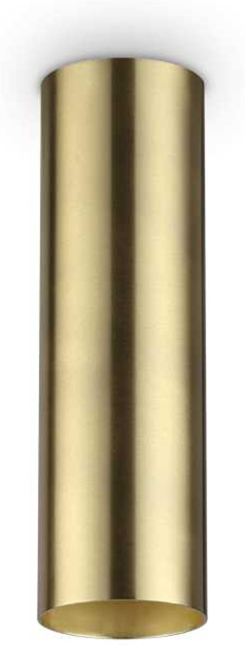 Elegant Loftslampe i Messing - GU10, Ø60xh200mm