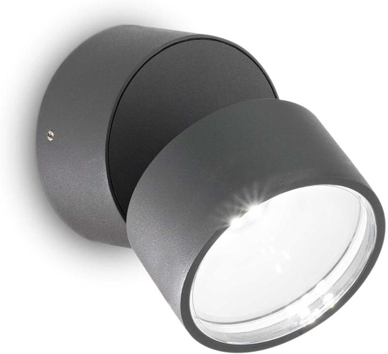 Omega Round Udendørs Væglampe i Antracit - 7W LED
