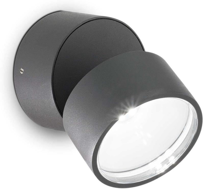 Omega Round Udendørs Væglampe - Stilfuld LED 7W Antracit