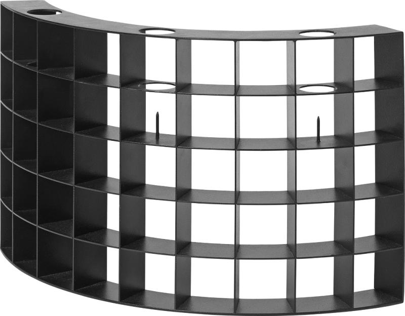Mesh Lysestage i Sort - Elegant og Moderne Design