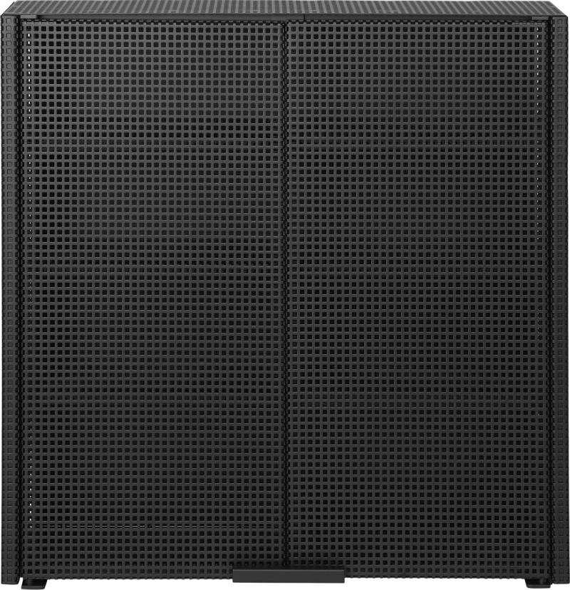 Grid  Vægskab  Sort  H60x60x15    Pulverlakeret Stål