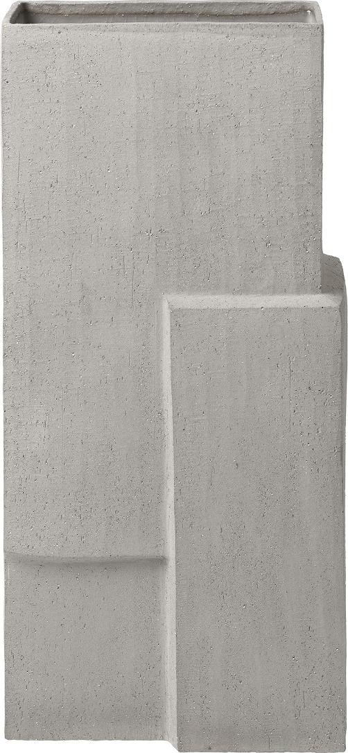 Monolith Vase i Grå - Elegant Stentøj Dekoration