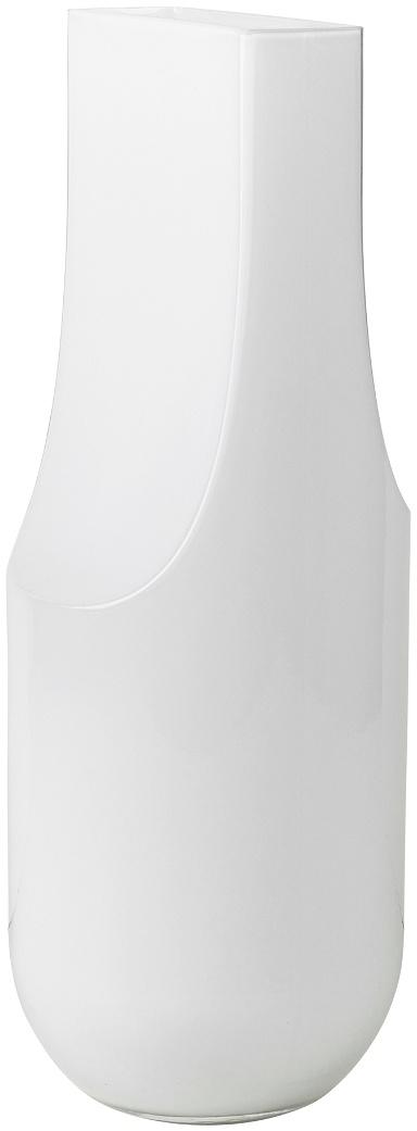 Serif  Vase  Hvid  H44x17x17    Mundblæst Glas