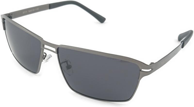 Neem Herre Solbrille i Grå med Etui - Klassisk Stil