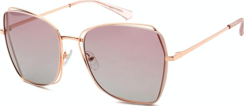 Kvindelige Queen Solbriller i Irregulær Pink Design