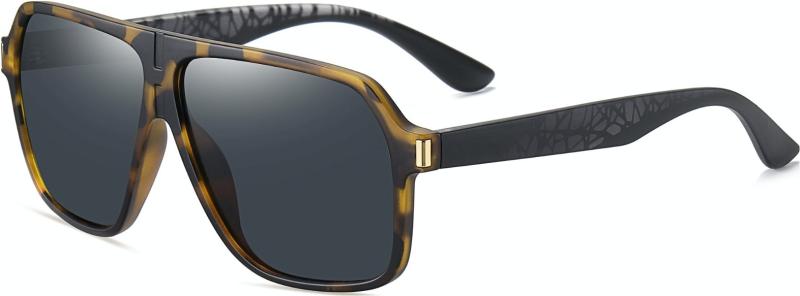 Mantle Pilot Solbriller til Mænd - Havana Stil og Elegance