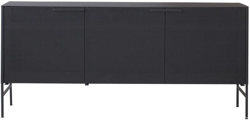 Grid  Skænk  Sort  H72x36x160    Stål