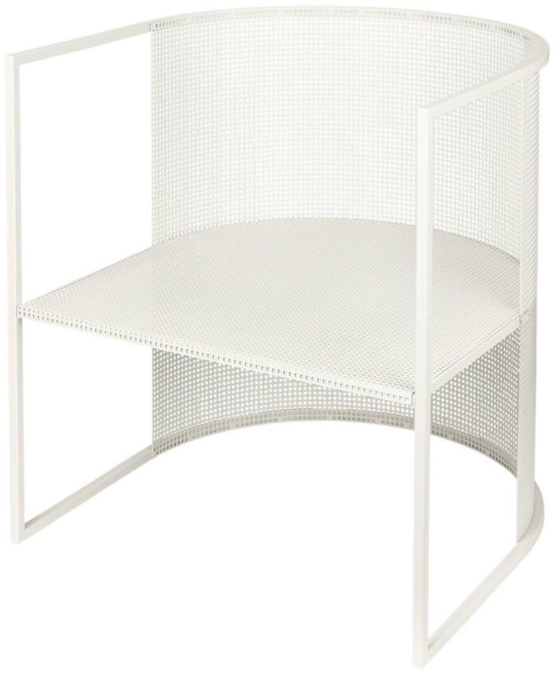 Bauhaus Loungestol i Hvid Rustfrit Stål - Stilfuld Design