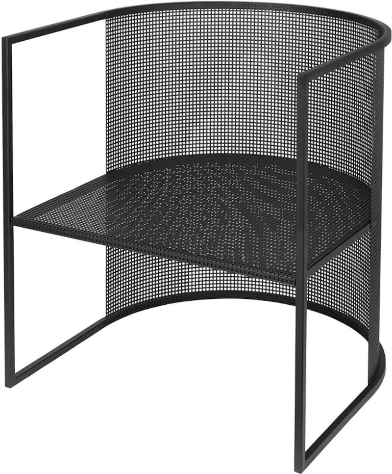 Bauhaus  Loungestol  Sort  Rustfrit Stål