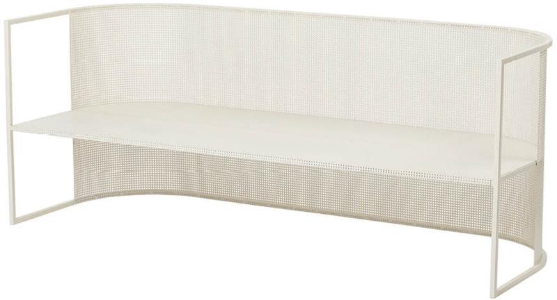 Bauhaus  Bænk  Hvid  H67x64x170    Rustfrit Stål