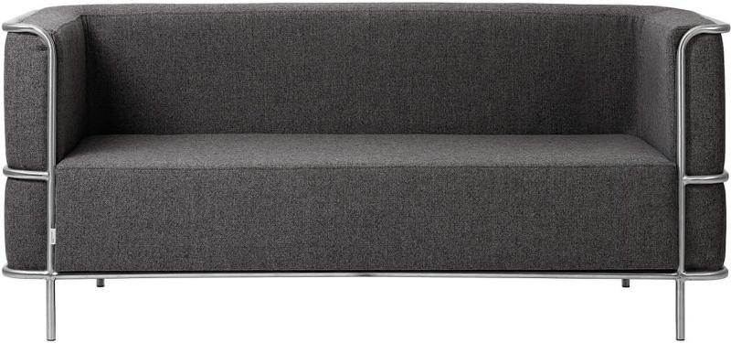 Moderne 2-personers Sofa i Mørk Grå Uld - Fantastisk Tilbud!