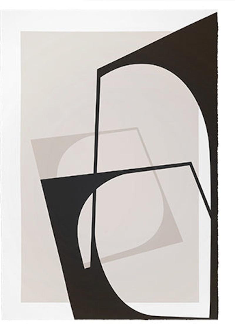 Grå Kunstværk  H100x70 cm