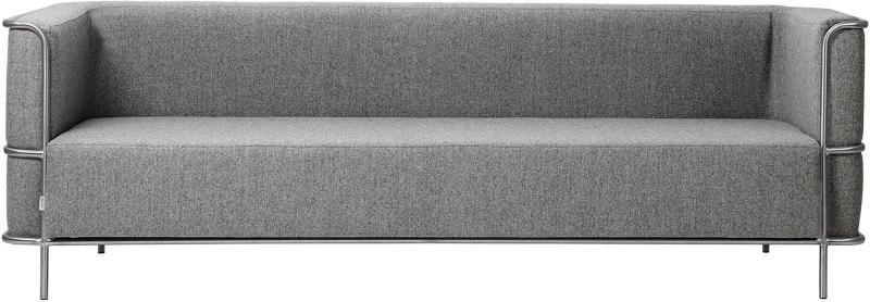 Modernist   -personers Sofa  Lys Grå  H70x77x220    Uld