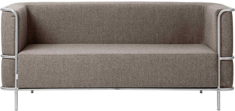 Moderne 2-personers sofa i grå uld - Black Friday tilbud!