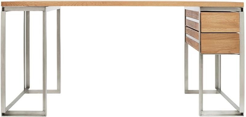 Minimalistisk Skrivebord i Rustfrit Stål fra Kristina Dam