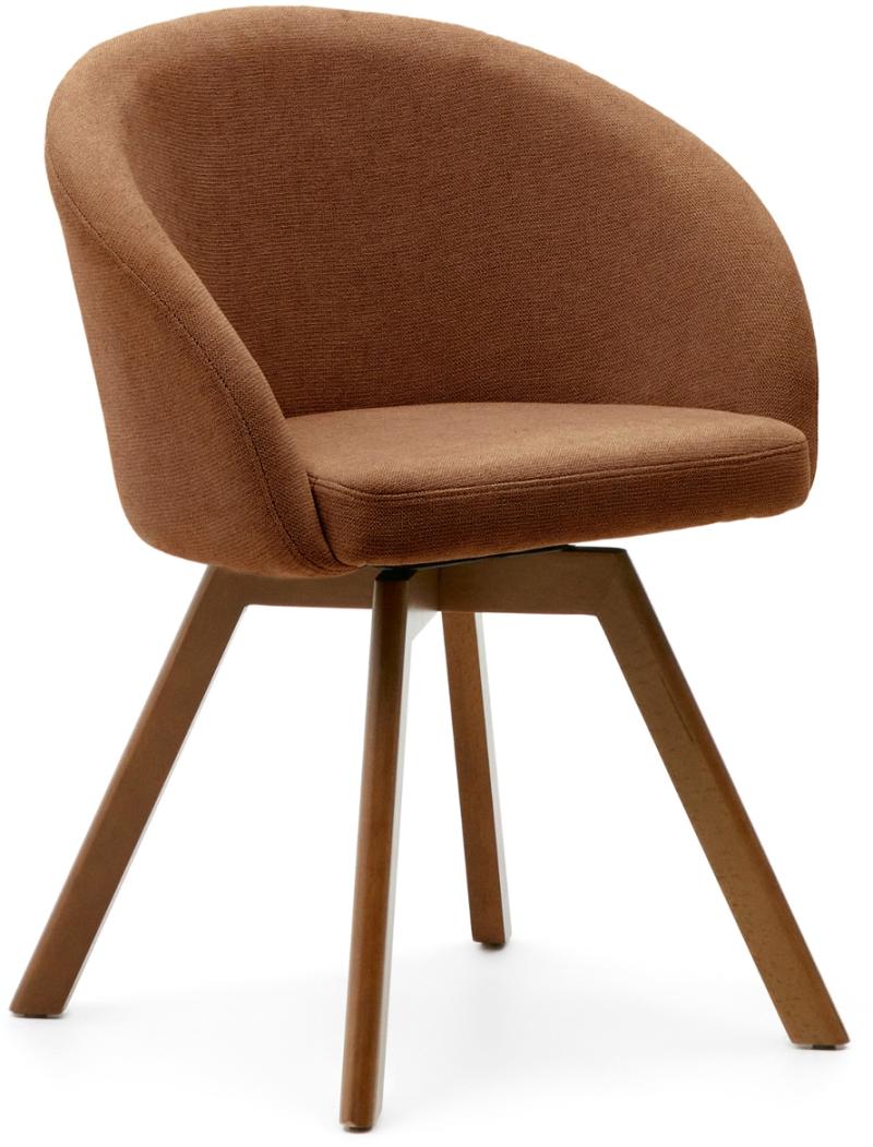 Marvin Spisebordsstol i Brun Bøgetræ og Stål - Elegance til Dit Hjem