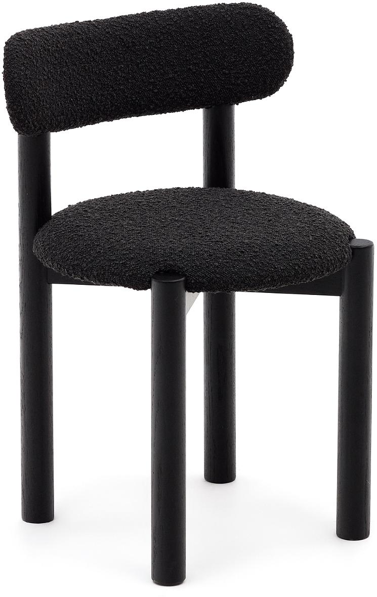 Nebai Spisebordsstol i Sort Egetræ - Elegant Design